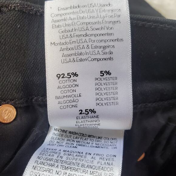 Mother High Waisted Rascal Crop Fray Jeans 26 / 2 - Picture 7 of 11